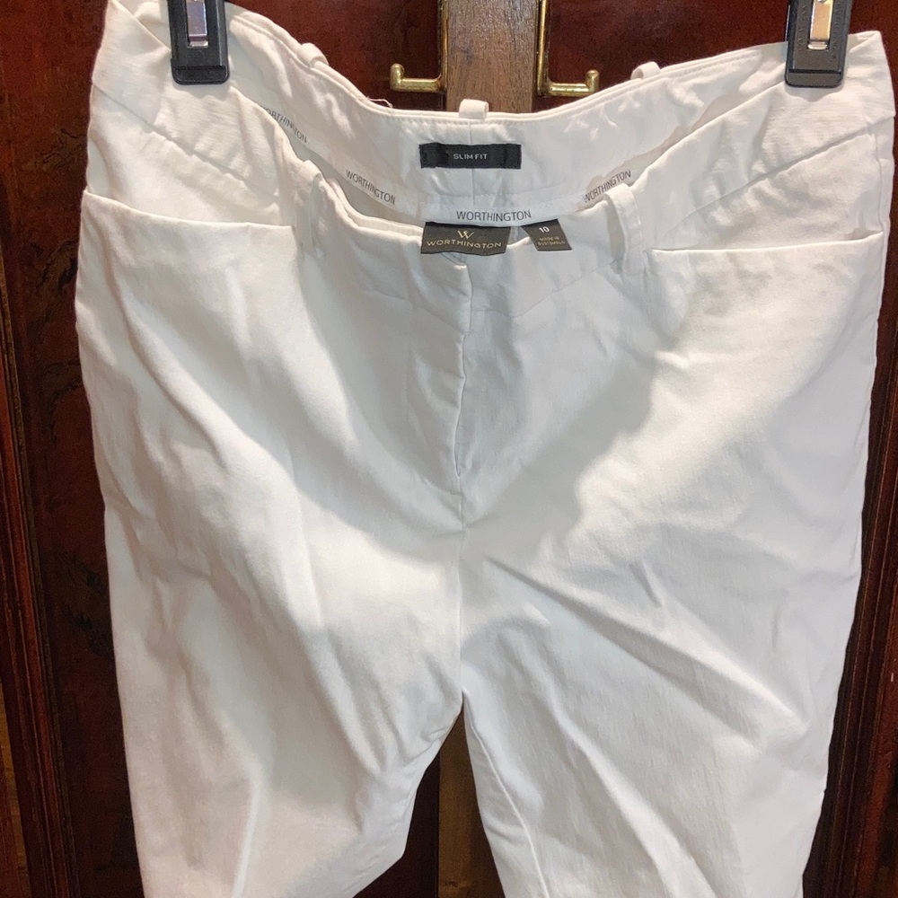 Worthington Crisp White Trousers